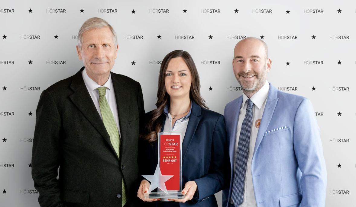 Auszeichnung für den Kundenzufriedenheitspreis von Hörstar